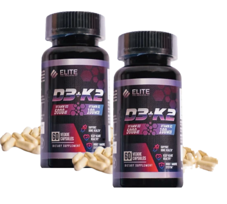 Elite Wellness D3+K2 Vitamin 3-PACK | BUNDLE & SAVE